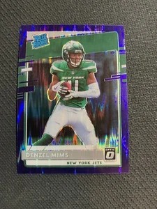 2020 Panini Donruss Optic Football Denzel Mims Rated Rookie Purple - Picture 1 of 2