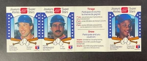 1987 Stuart Super Stars Panel New York Mets Daryl Stawberry/Carter/Hernandez - Picture 1 of 2