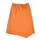 FRENCH CONNECTION Skirt Golden Oak Orange Uneven Hem Size Large RA 196
