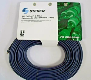 75' Heavy Duty Composite Video/Audio Cable 3-RCA - Picture 1 of 3