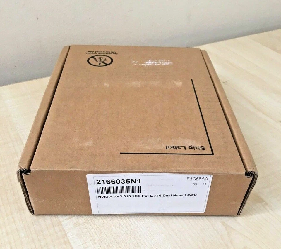 NVIDIA NVS 315 1GB GRAPHICS CARD HP E1C65AA dual head pci-e - Image 1 of 1