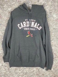St. Louis Cardinals Hoodie Gray 2XL MLB Genuine Merchandise Baseball Pullover - Picture 1 of 7