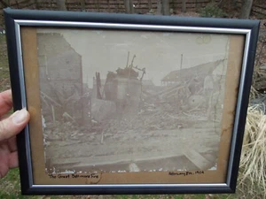 1904 Foto Great Baltimore Maryland Fire gerahmt Foto 9,5 x 7,5 Zoll - Bild 1 von 8