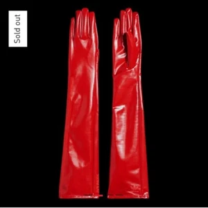 Ivy Park Red Latex Gloves Size L/XL Ivy Heart.    - Picture 1 of 7