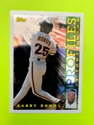 1996 Topps Profiles Insert #NL3 Barry Bonds San Francisco Giants  NrMt - Image 1 of 2