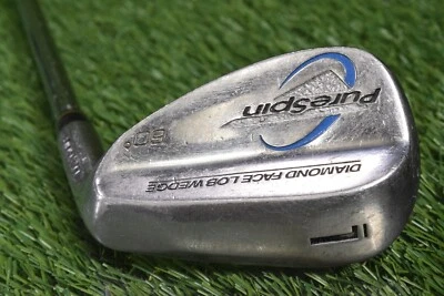 PURE SPIN DIAMOND FACE DW GOLF 60 LOB WEDGE WEDGE FLEX STEEL SHAFT ~ L@@K!! - Image 1 of 4