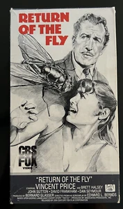 Return of the Fly. Beta (not VHS). Horror. Vincent Price. Rare. Betamax. - Picture 1 of 3