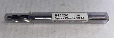 Yankee 303-0.2500 1/4”  Reamer, Capscrew C’bore HSS  I-19 VT USA .4120 x .2810 - Image 1 of 4