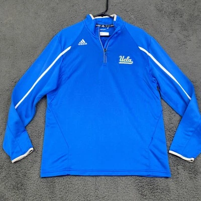 Adidas NCAA UCLA Bruins 1/4 Zip Training Jacket Sweatshirt Size Medium - Image 1 of 4