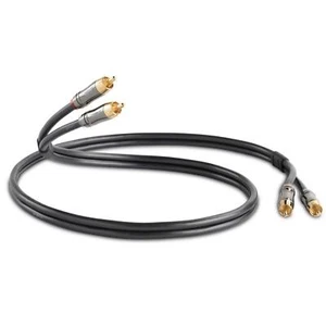 QED Performance QE6100 Audio Graphite Stereo RCA Phono Interconnect Cable 0.6m - Picture 1 of 3