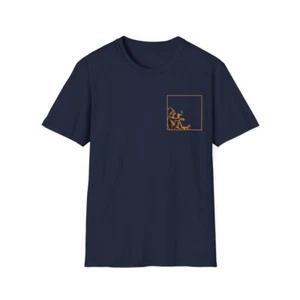 Man Smoking Cityscape White Unisex Softstyle T-Shirt Tear-Away Label - Picture 1 of 13