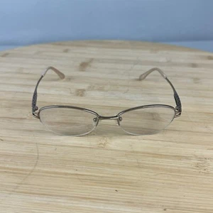 Seiko Eyeglasses Titanium T-3094 274 Half Rim Beige Eyewear Frames Only - Picture 1 of 9