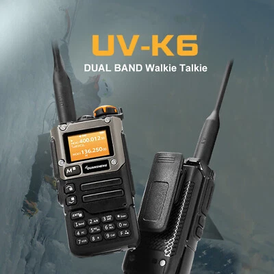 Quansheng UV-K6 Walkie Talkie 5W Radio Type C Charge UHF VHF Two Way Radio - Image 1 of 4