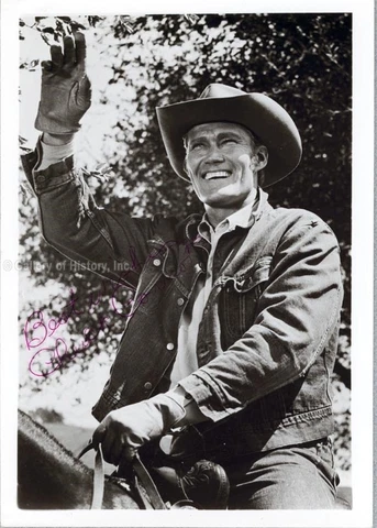 CHUCK CONNORS - PHOTOGRAPH SIGNED Cover