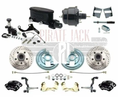 1964-1972 Oldsmobile Cutlass Front Brake Kit 2 Piston Wilwood Calipers & Master - Image 1 of 4