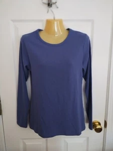 Orvis Women's Blue Long Sleeve Stretch Top - Size Medium - Picture 1 of 3