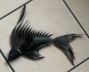 R CASALS Antique Metal Fish Wall-hanging signed stunning Rare collectable - Picture 1 of 15