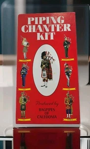 Vintage Piping Chanter Kit Bagpipes Of Caledonia Scotland Beginners/ No Cassette - Picture 1 of 10