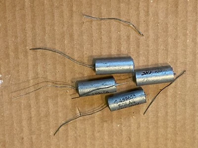 4 condensadores de tono amplificador de tubo de vitamina Q solar .5 uf 100v vintage años 50 PROBADOS Foto 1 de 4