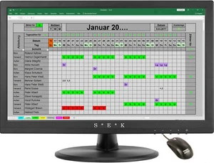 Digitaler Dienstplaner Personalplan Urlaubsplan Software Excel APP 2025 2026 usw - Bild 1 von 8