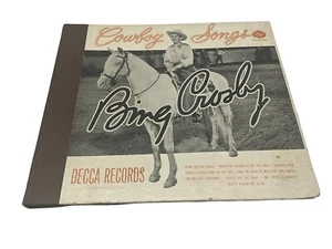 Bing Crosby Cowboy Songs 1949 Decca 3 Record Set  7 Inch 45 RPM  Volume 1  HTF - Picture 1 of 20