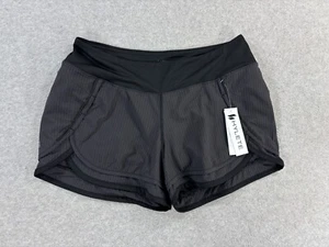 NWT Hylete IRIS Lined Scallop Athletic Running Shorts (Women's Medium) Black - Picture 1 of 8