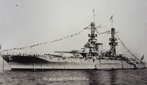 WWI US Navy Battleship USS New Mexico BB-40 Real Photo Postcard RPPC c. 1924 - Picture 1 of 5