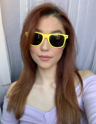 New Fashionista Yellow Black Men's Women's Sunglasses X3 - Image 1 of 4