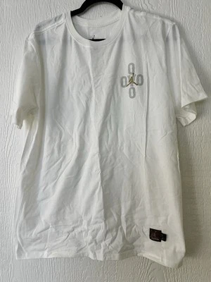 Camiseta Air Jordan 10 OVO Blanca/Dorada RARA Foto 1 de 4