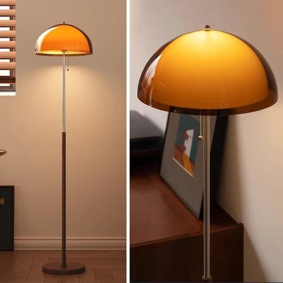 OROILUPU Mushroom Floor Lamp 61" H Orange Floor Lamp for Living Room with Gra... - Image 1 of 4