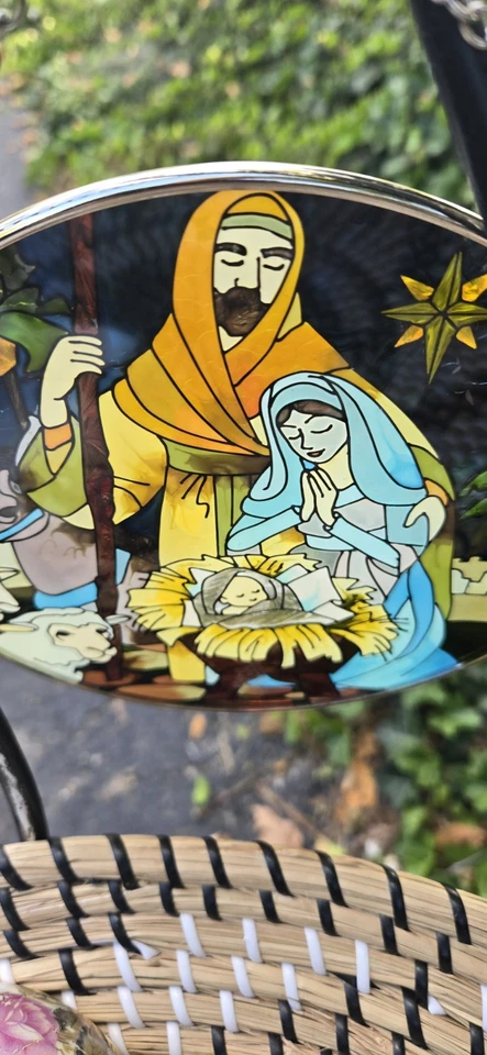 Belén pintado a mano Joan Baker Designs Suncat bebé Jesús María José 6,5 Foto 1 de 4