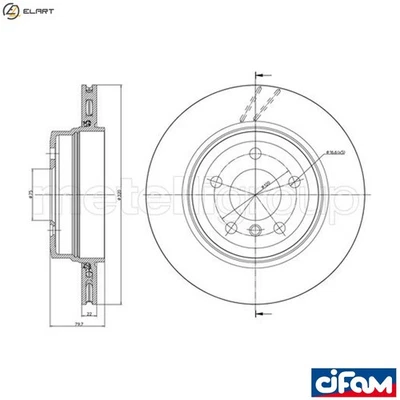 2x BRAKE DISC 800-813C FOR BMW X3/SAV/E83 N47D20C/A N46B20B M47D20 2.0L 4cyl - Image 1 of 4