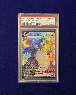 PSA 10 Charizard VMAX #SV107 SWSH Shining Fates 2021 Pokemon GEM MINT - Image 1 of 3