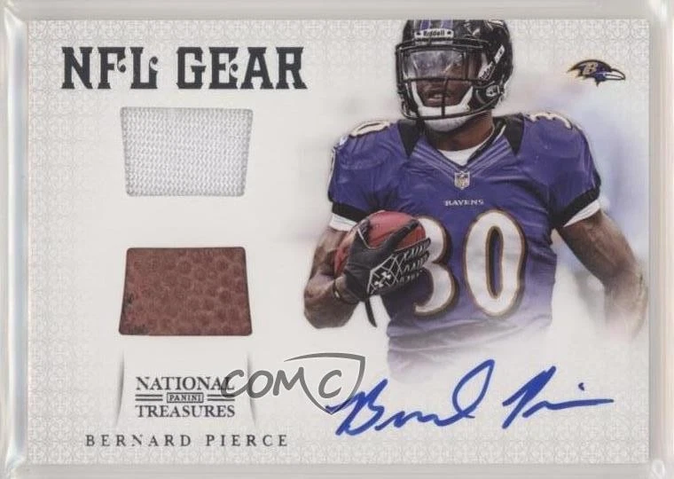 2012 Panini National Treasures NFL Gear /49 Bernard Pierce #29 Rookie Auto RC - Image 1 of 2