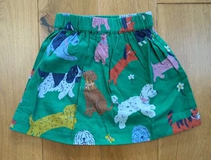 Boden Green Pet print Pull On Twirly Cotton Skirt Age 2/3 - 9/10 RRP £25 G4860 - Picture 1 of 4