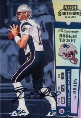 2000  Rookie Tom Brady #144 Championship Ticket /100. Portion Donated To Charity - Image 1 of 2