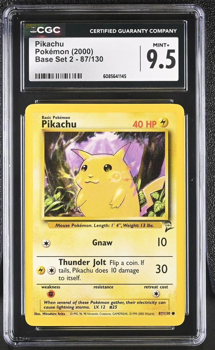 Pikachu Pokémon TCG Base Set 2 Individual Collectible Card Game
