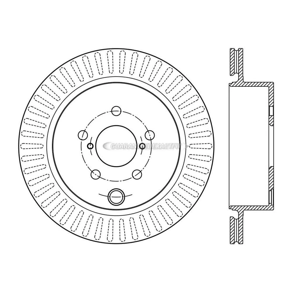 Disco de rotor de freno trasero centrado CSW para Subaru Forester 2014 2015 2016 2017 2018 Foto 1 de 1