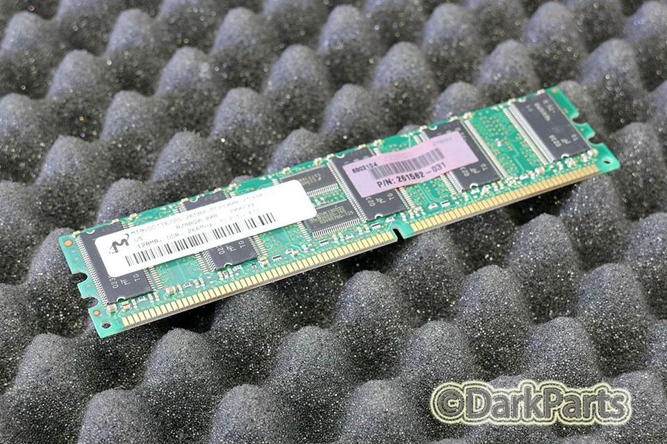 Micron MT9VDDT1672G-265B2 128MB PC2100R-25330-L1 Memory RAM - Image 1 of 1