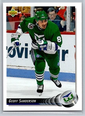Geoff Sanderson 1992-93 Upper Deck HOCKEY #293 Hartford Whalers - Image 1 of 2