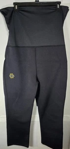 Zaggora NWOT Womens XL Black Neoprene ThermoFit Burn More Workout Crop Pants - Picture 1 of 7