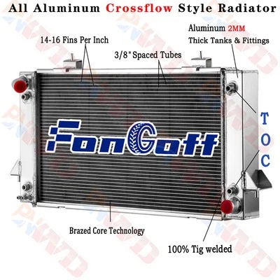 Radiador de 4 filas para Land Rover Range Rover/Discovery I/II 1987-1998 97 3,9 L 4,0 L Foto 1 de 4