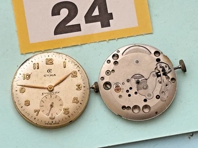 1 Cyma Cymaflex Mechanical wristwatch Movement + Cyma cal 486.2  good balances - Image 1 of 4