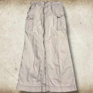 Pantaloni cargo vintage American Eagle uomo 32x34 paracadutista larghi Y2K larghi grunge - Foto 1 di 11