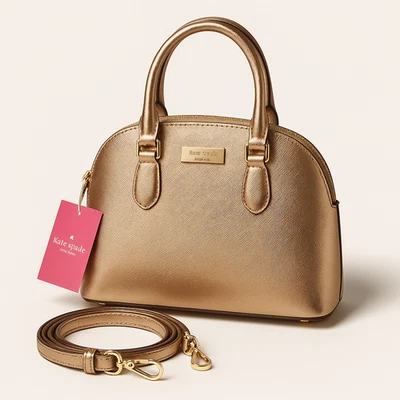 Bolso Bandolera Convertible Kate Spade Izzy Nuevo con Etiquetas $250 - Cadena Oro Rosa Foto 1 de 4