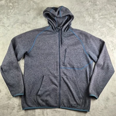 Merrell Jacket Mens XXL Navy Blue Knit Fleece Lined Full Zip Hoodie Outdoor - Image 1 of 4