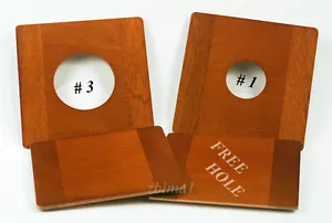1 LENS BOARD 5.5"x 5.5"RC for ZONE VI - 8x10"- Sol.Mahogany, undrilled/free hole - Picture 1 of 2