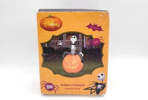 Pesadilla antes de Navidad Jack on Pumpkin 6 pies inflable Disney Gemmy 2014 - Imagen 1 de 7