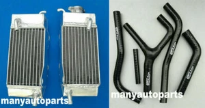 Aluminum Radiator + Silicone Hose for Honda CR125R & CR250R 1983 83 - Picture 1 of 4