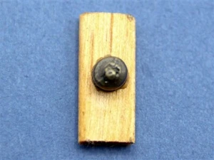 Dolls House Miniature 1/12th Scale Old Fashion Single Light Switch on Wood HW20 - Picture 1 of 1